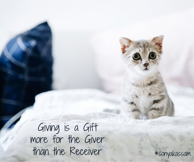 Poetry by Sonya Kassam Giving Receiving