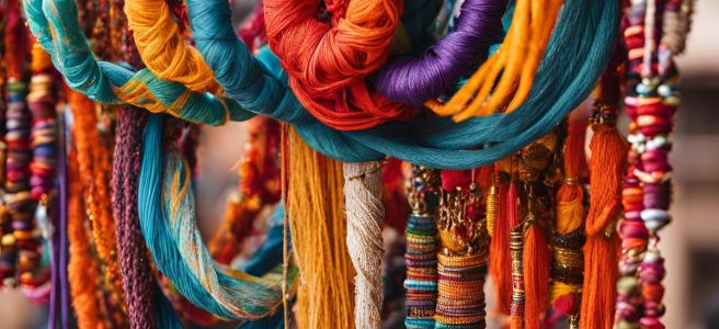 colourful sacred threads